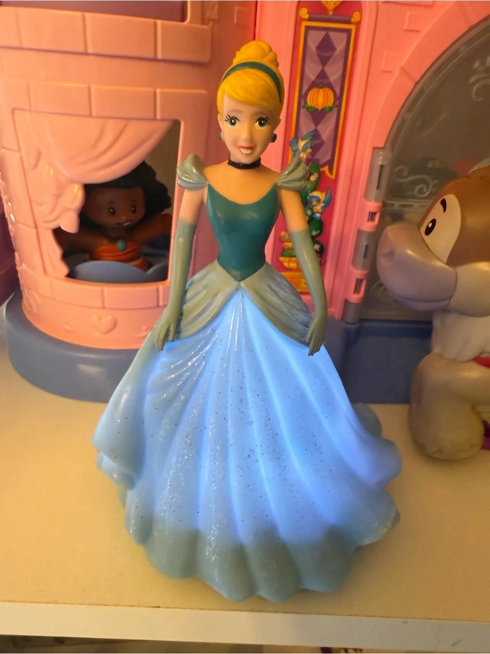 Disney Cinderella Light-Up Figure in Blue